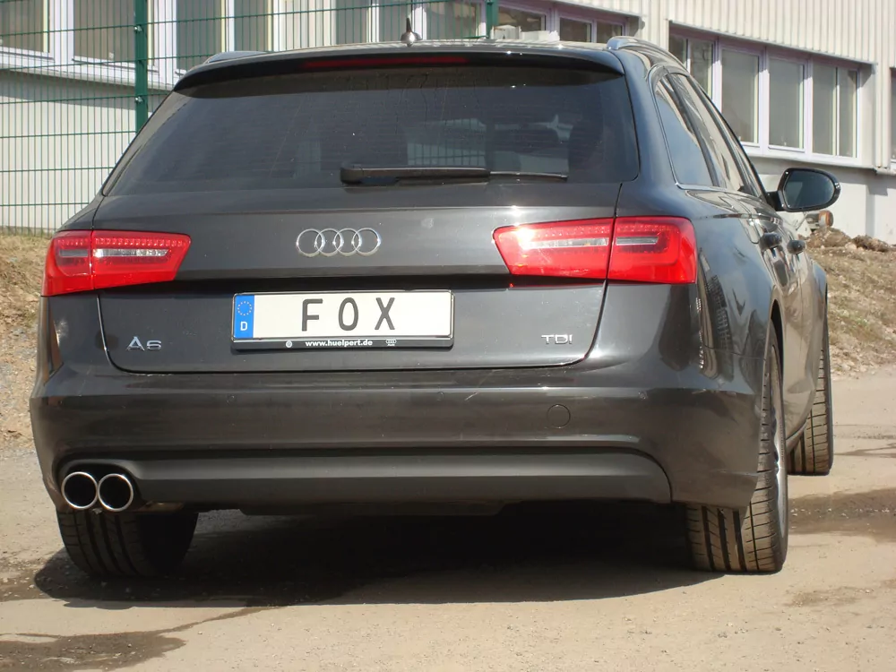 Audi A6 4G - 2,0l TDI  Endschalldämpfer einseitig - 2x90 Typ 16