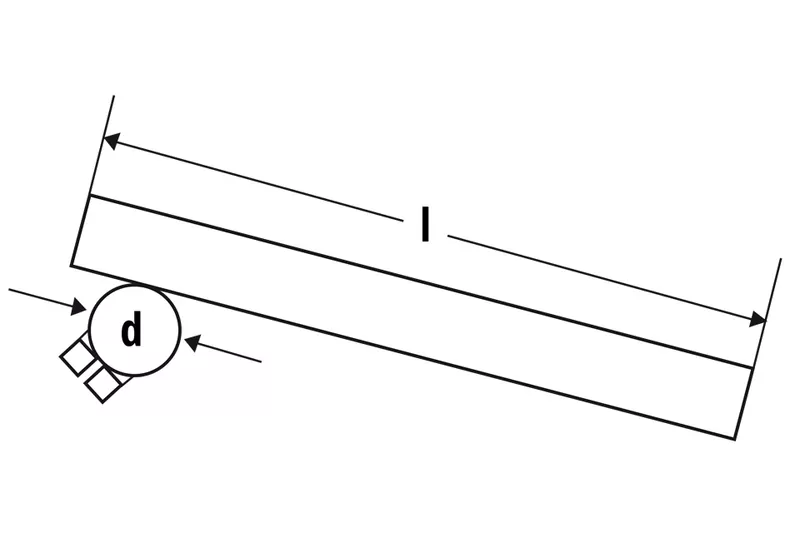 FEHLING Stump Handlebar 28 mm, Length 265 mm