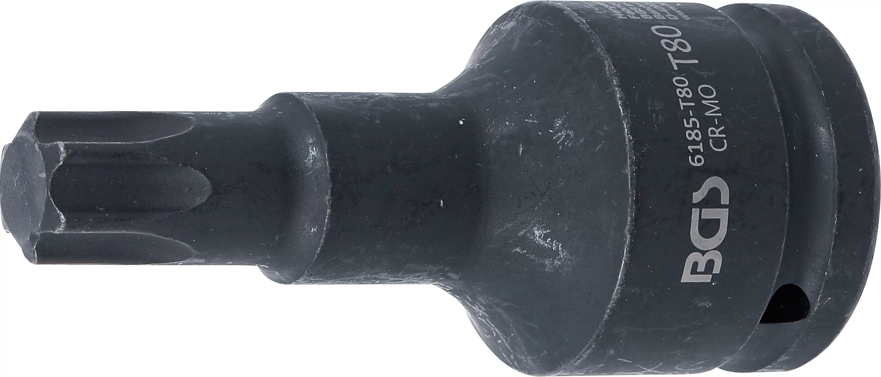 Kraft-Bit-Einsatz | Länge 100 mm | Antrieb Innenvierkant 20 mm (3/4") | T-Profil (für Torx) T80