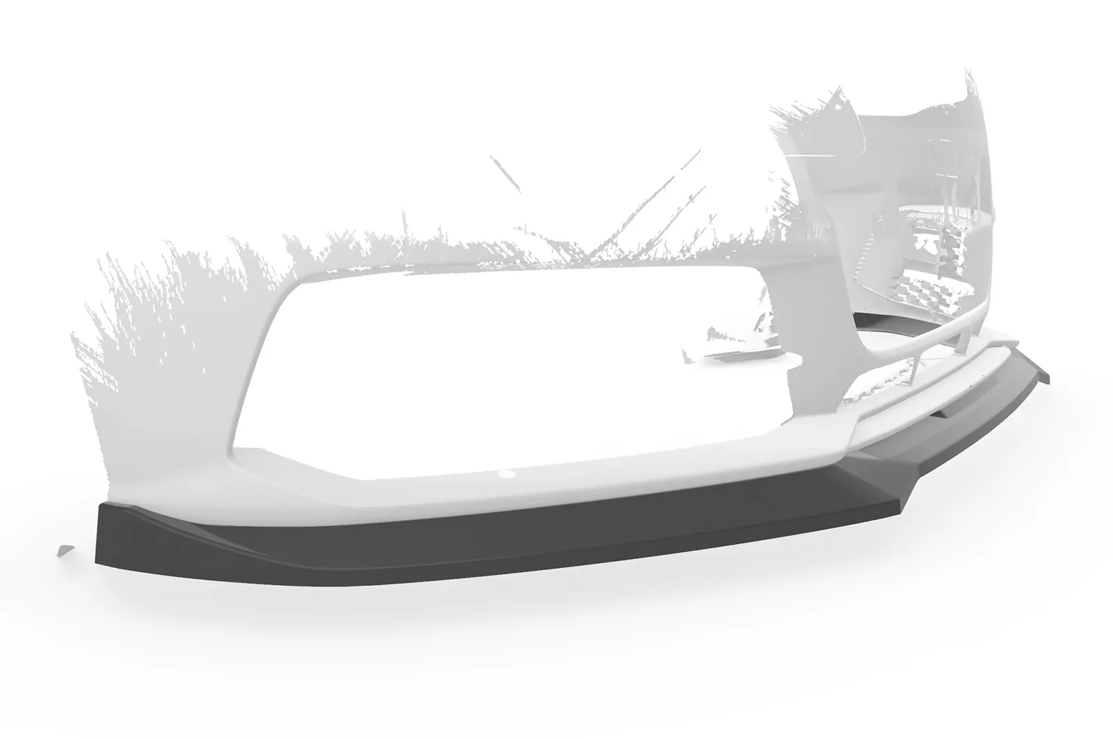 Cup-Spoilerlippe mit ABE für Audi A4 B8 (Typ 8K) CSL723 Schwarz Strukturiert