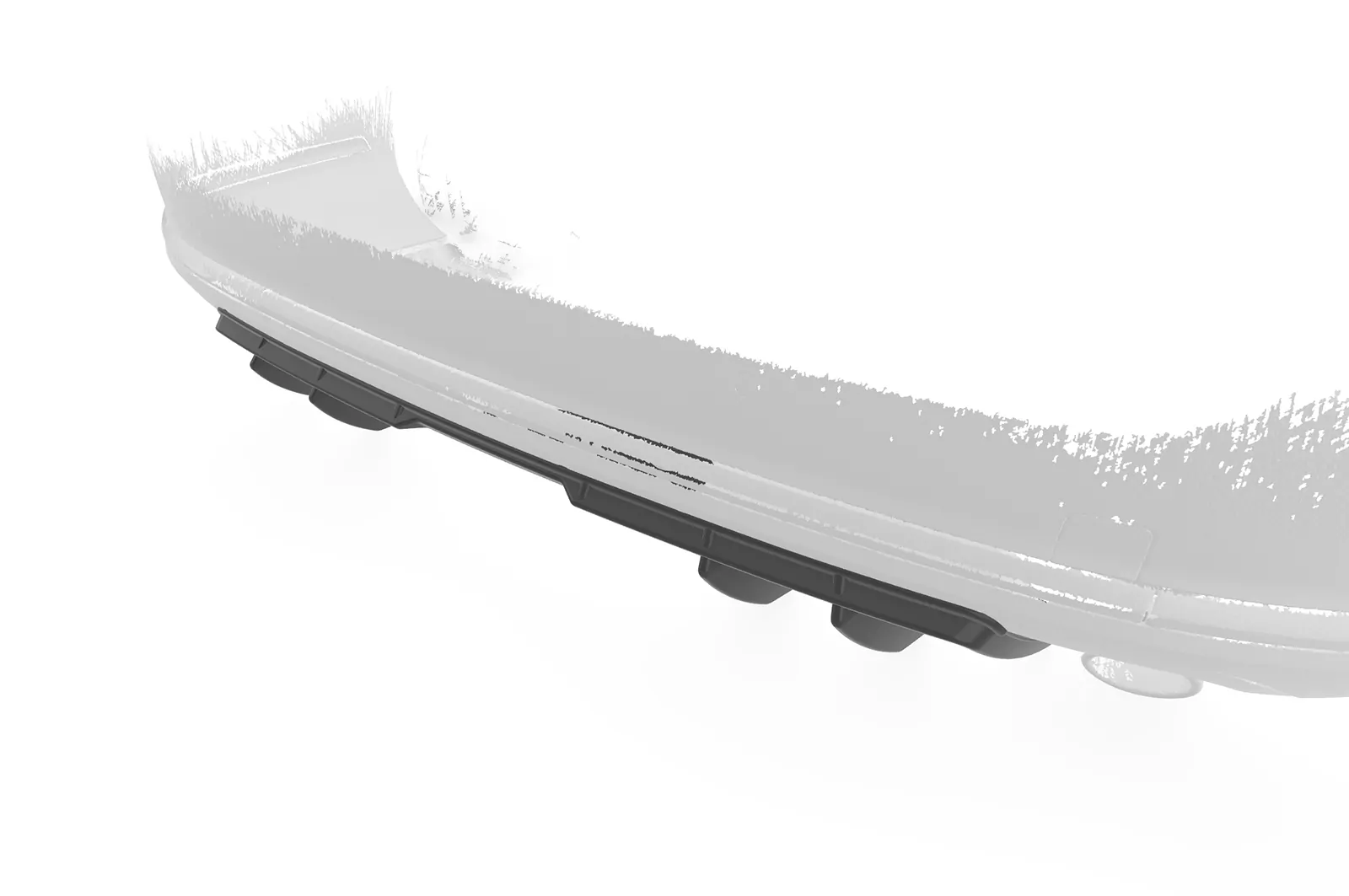 Heckansatz für VW Passat B7 (Typ 3C) Variant HA460 Schwarz Strukturiert