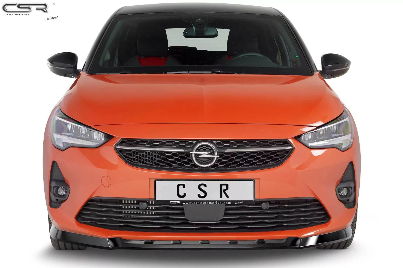 Cup-Spoilerlippe mit ABE für Opel Corsa F GS-Line CSL436-M Carbon Look (matt)