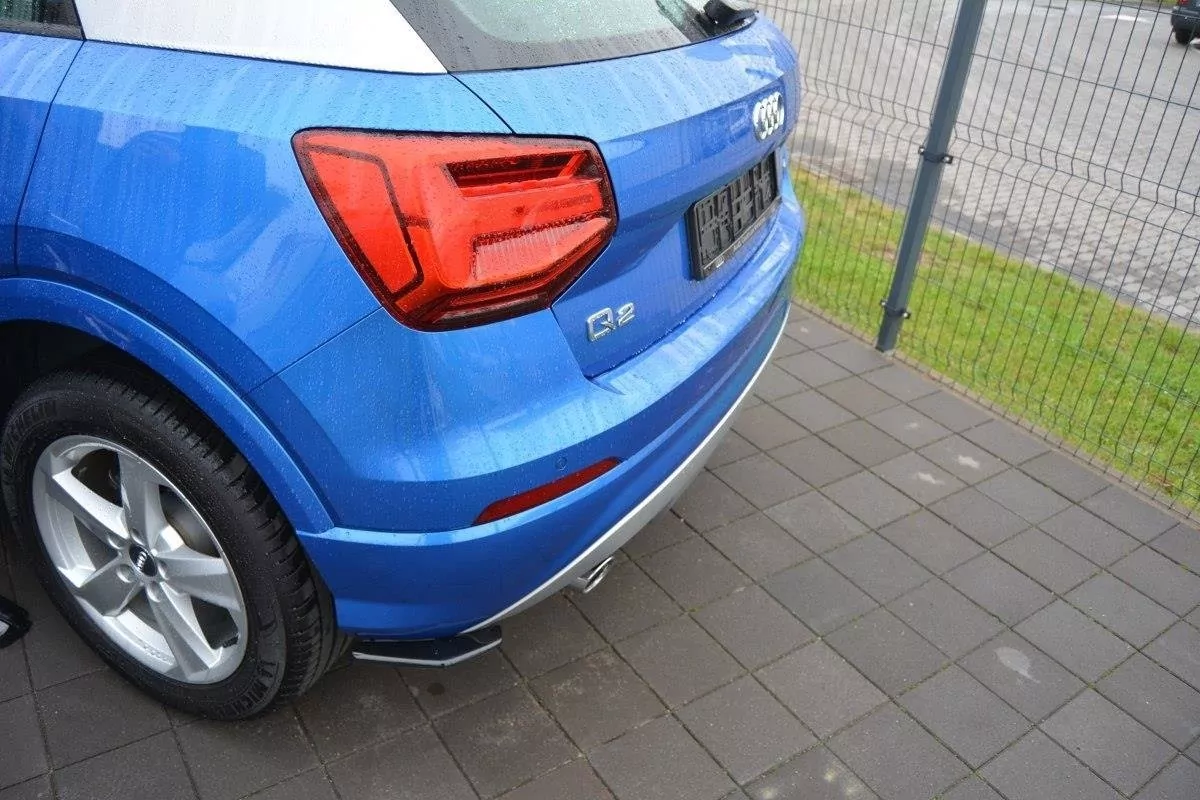 Heck Ansatz Flaps Diffusor Passend Für Diffusor Passend Für Audi Q2 Mk1 Schwarz Hochglanz Schwarz Hochglanz