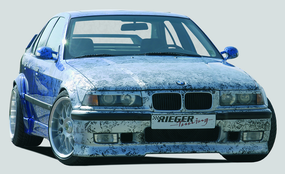 Rieger Spoilerstoßstange RT01 für BMW 3er E36 - Compact  inkl. 2 orig. Luftschächte 51712233361/62 carbon optik