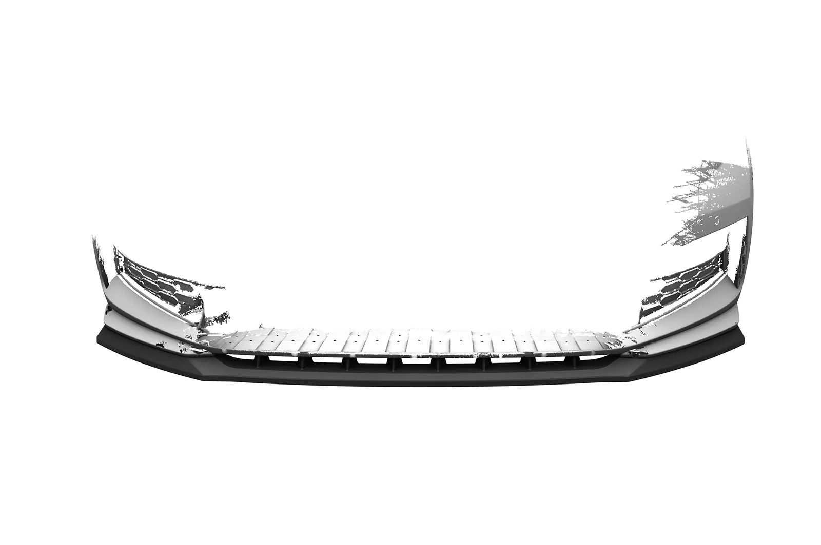 Cup-Spoilerlippe mit ABE für Skoda Scala Monte Carlo CSL627 Schwarz Strukturiert