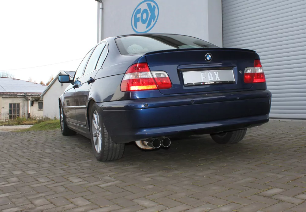 BMW E46 320/ 323/ 325/ 328/ 330  Endschalldämpfer zweiflutig - 2x76 Typ 10