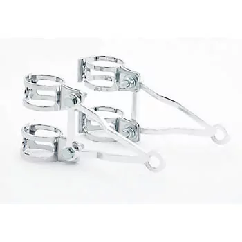 - Kein Hersteller - Lampenhalter-Set, Alu poliert