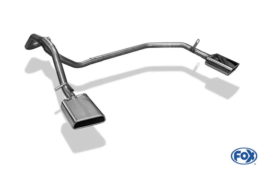 Seat Mii/ Skoda Citigo/ VW UP  Endrohrsystem rechts/links passend auf originalen oder FOX-Endschalldämpfer   - 145x65 Typ 59 rechts/links