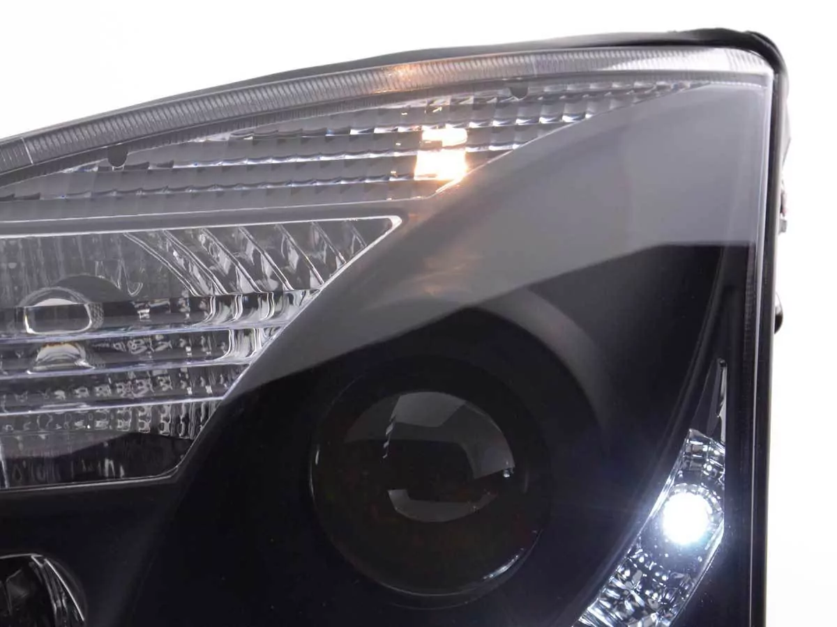 Scheinwerfer Set Daylight LED Tagfahrlicht Opel Vectra C Bj. 2002-2005 schwarz