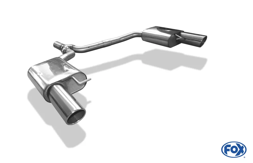 Audi A4 B8 Limousine/ Avant + S-Line  Endschalldämpfer rechts/links einflutig inkl. Y-Adapterrohr Ø55mm innen - 1x100 Typ 16 rechts/links