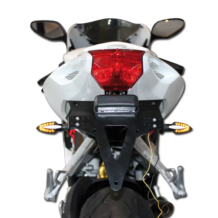 Smd-blinker "sliver", Schwarz, Getönt, Gummiarm, Paar, M8, Maße L 51 X T 25 X H 23mm, E-geprüft