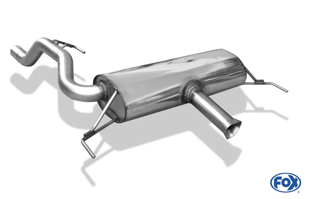 Opel Corsa D OPC - 141kW Endschalldämpfer Ausgang mittig Ø63,5mm - ohne Endrohre - wird mit originalem Dreiecks-Rohr verwendet