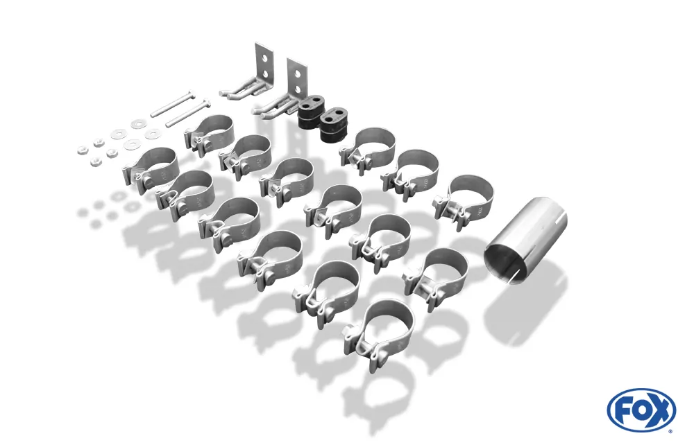 Mercedes Vito/ Viano - W639 Kompact  Endschalldämpfer quer Ausgang rechts/links inkl. Verbindungsrohr - 2x115x85 Typ 32 rechts/links