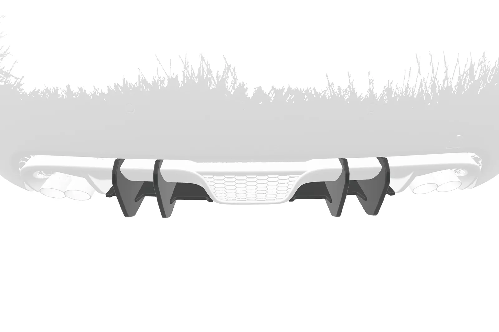 Racing Diffusor / Heckansatz für Fiat 500 Abarth 595 HA323