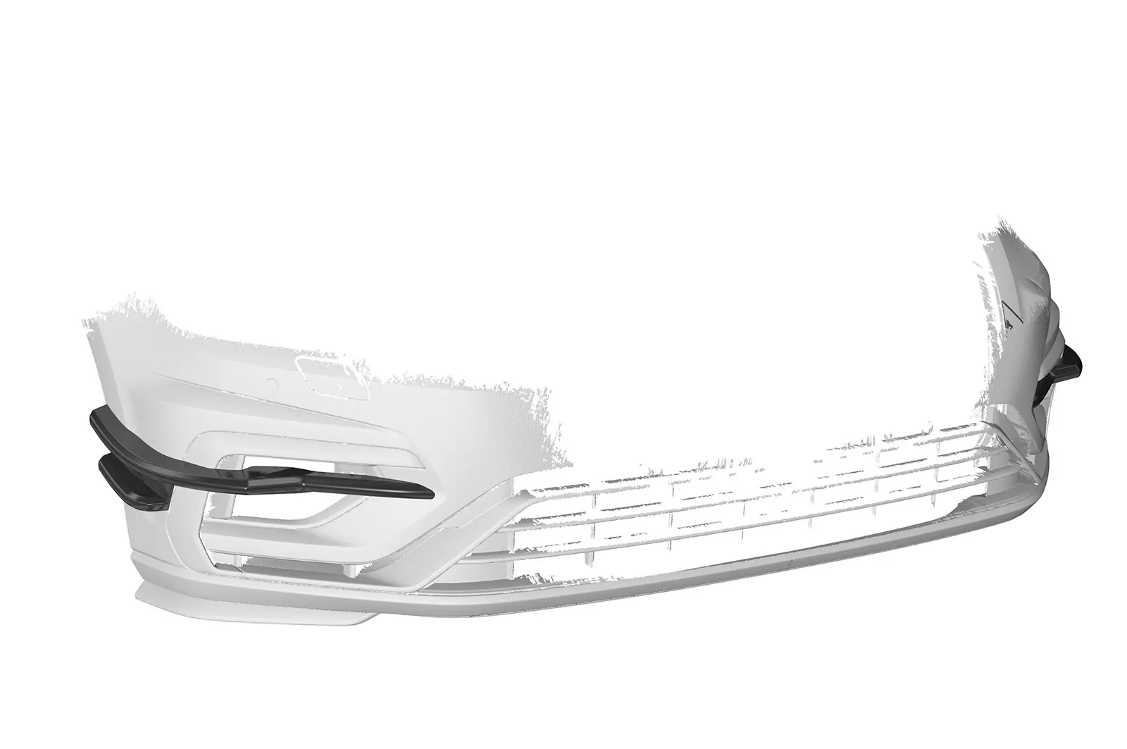 Performance Flaps für VW Golf 7 (Typ AU) R FP019 Schwarz Strukturiert