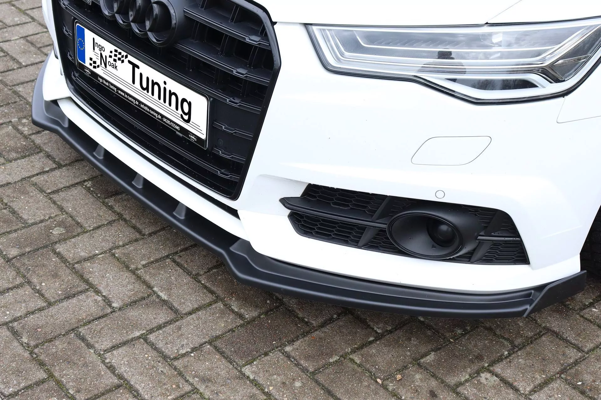 Cup Frontspoilerlippe mit Wings für Audi A6 S-Line+ S6 4G C7