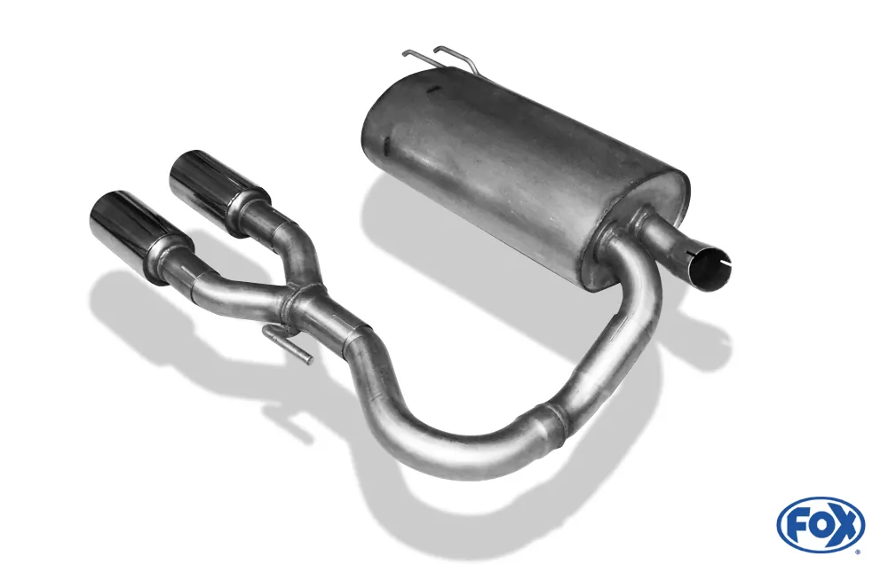 Renault Twingo C06  Endschalldämpfer Ausgang mittig - 2x76 Typ 13