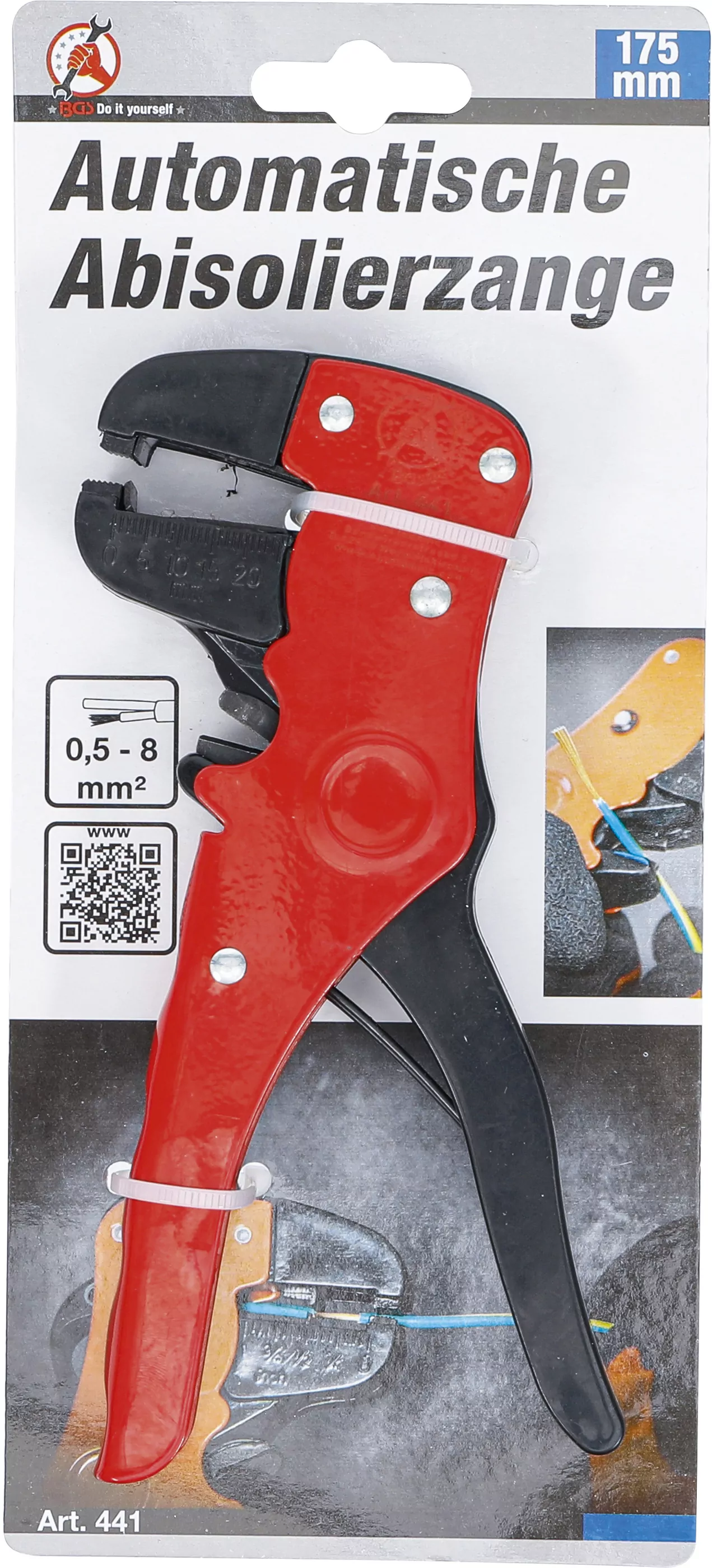 Automatische Abisolierzange | 0,5 - 8 mm² | 175 mm