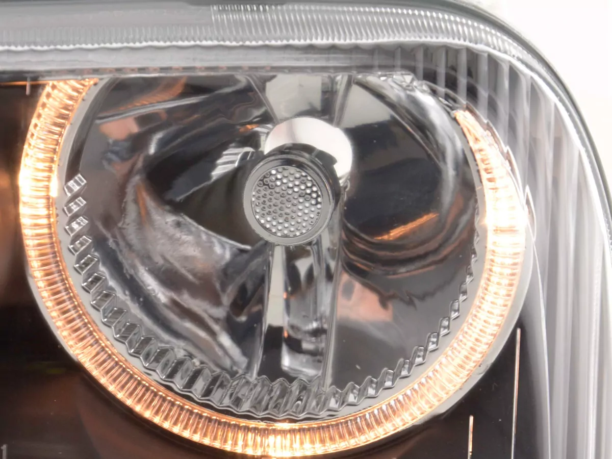 Scheinwerfer Set Angel Eyes VW Golf 3 Typ 1HXO, 1 EXO Bj. 91-97 schwarz