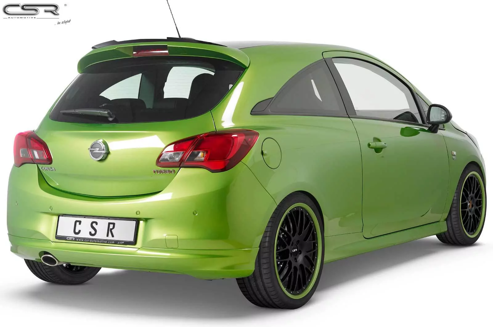 Heckflügel mit ABE für Opel Corsa E OPC-Line HF663-M Carbon Look (matt)