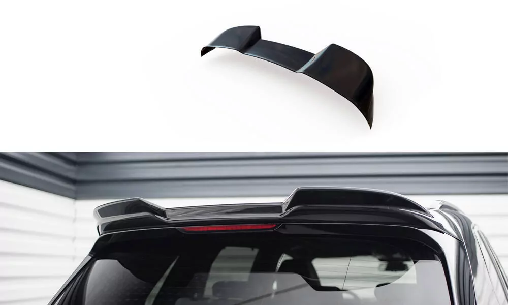 Spoiler CAP Für 3D BMW X5 M F95 Facelift Schwarz Hochglanz