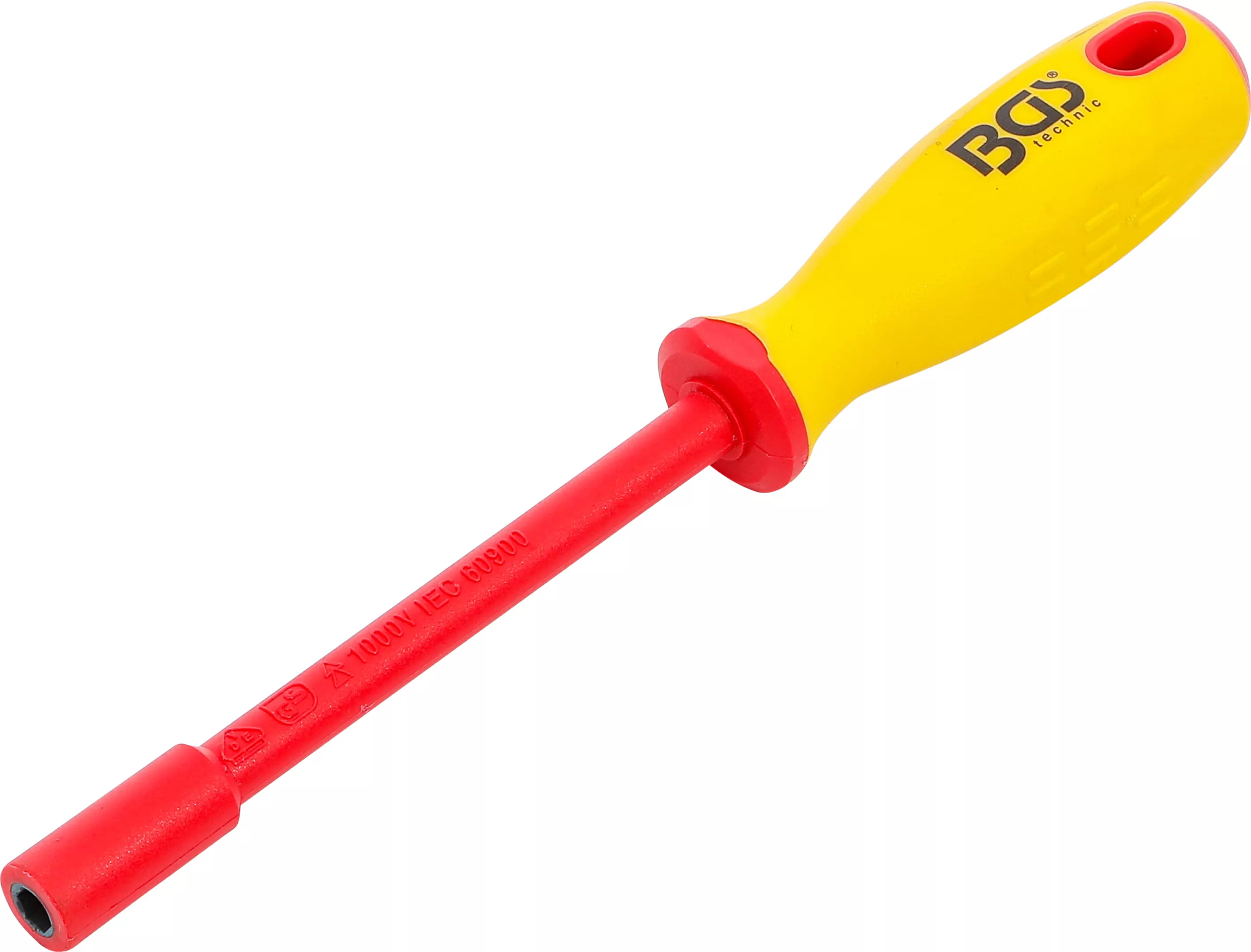 VDE-Steckschlüssel-Schraubendreher | Sechskant | SW 6 mm | Klingenlänge 125 mm