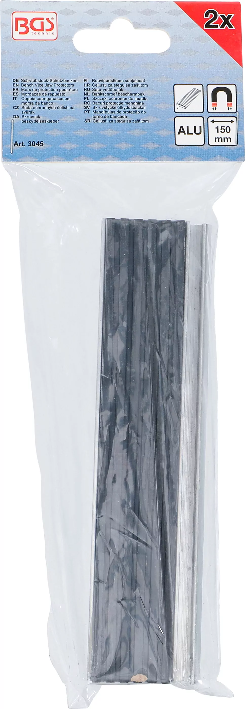 Schraubstock-Schutzbacken | Aluminium | Breite 150 mm | 2-tlg.