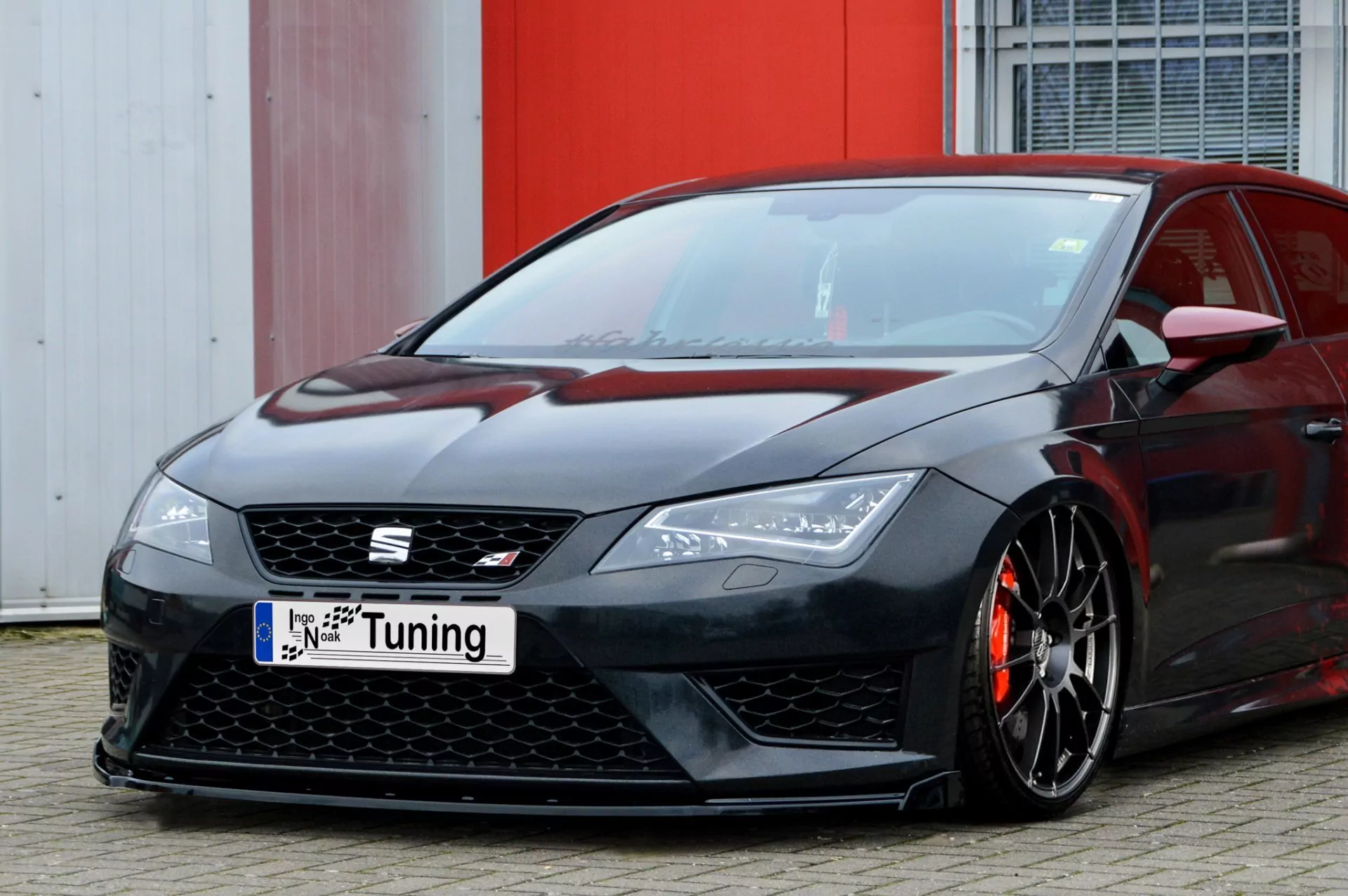 Cup Frontspoilerlippe Phase 2 mit Wing für Seat Leon 5F FR + Cupra
