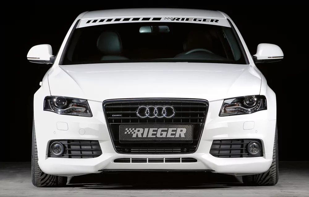 Rieger Spoilerlippe für Audi A4 (B8/B81) - Avant 11.07-12.11 (bis Facelift) carbon optik