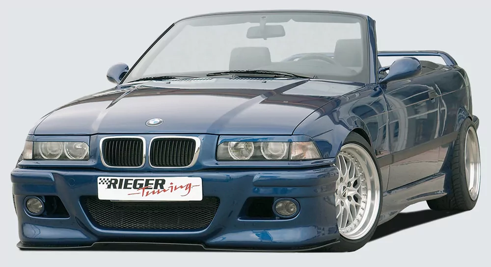 Rieger Spoilerstoßstange M3-Look für BMW 3er E36 - Coupé  -> inkl. 2 Rieger Lüftungsschächte carbon optik