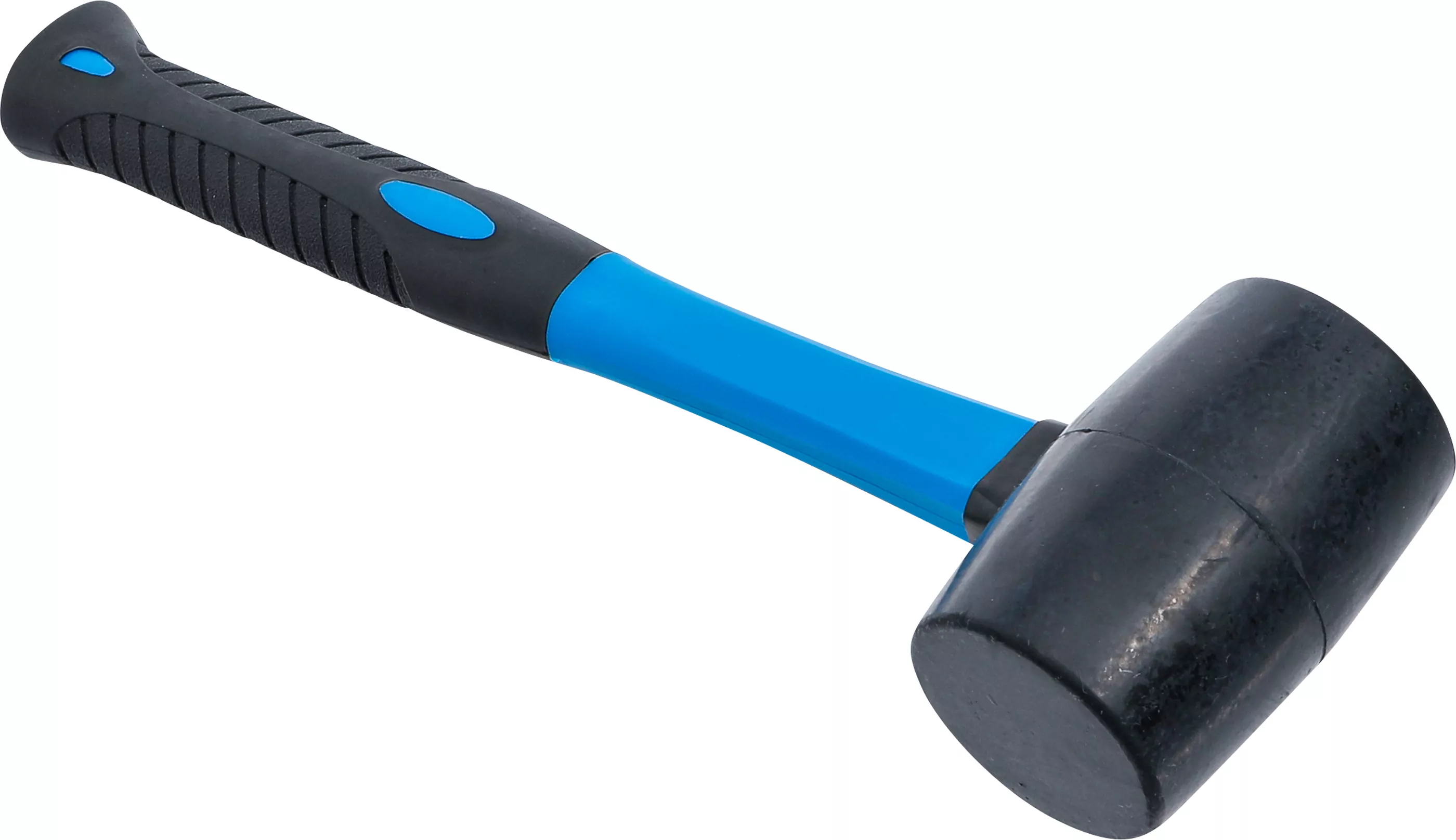 Gummihammer | Fiberglasstiel | schwarzer Kopf | Ø 50 mm | 280 g