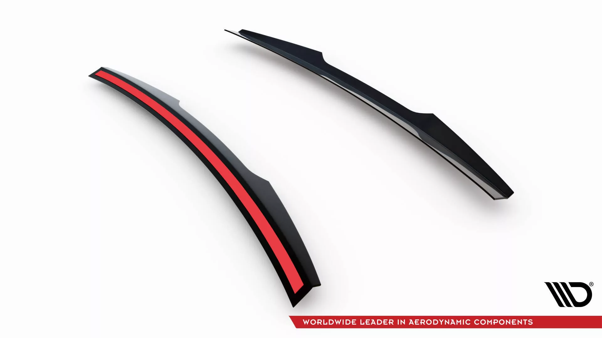 Spoiler CAP Für Ford Fiesta Standard / ST / ST-Line Mk8 (FĂĽr FO-FI-8-FH1FP) Schwarz Hochglanz