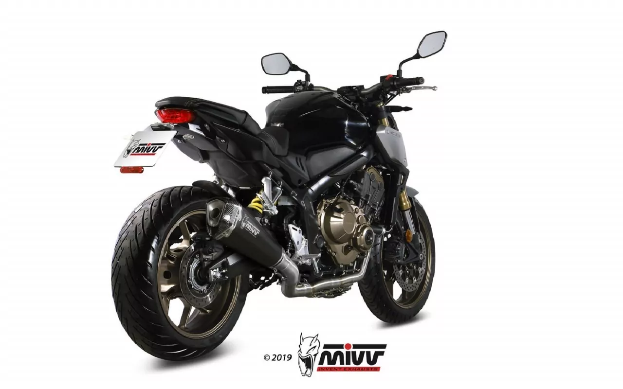 MIVV Delta Race Edelstahl Schwarz Honda CBR 650 R ´19-21/Honda CB 650 R ´19-21