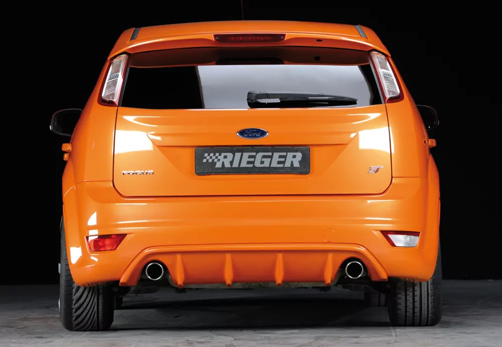 Rieger Heckeinsatz für Ford Focus 2 ST - 3-tür. 02.08-01.11 (ab Facelift) carbon optik