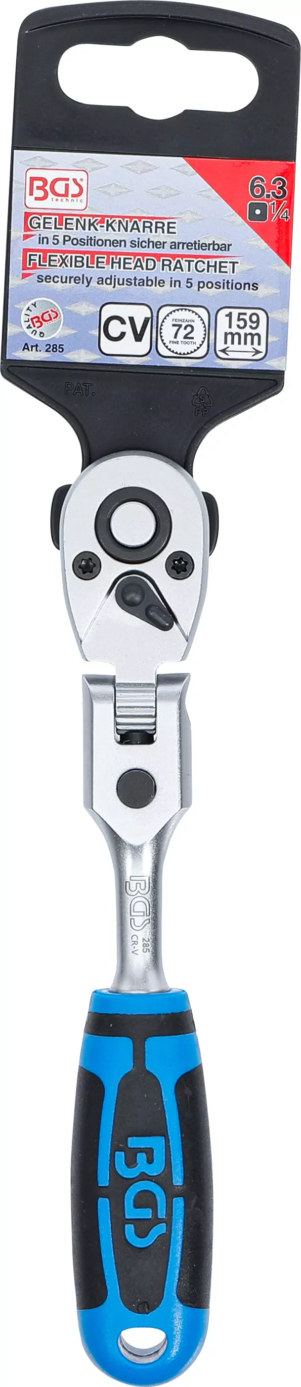 Gelenkknarre | arretierbar | Abtrieb Außenvierkant 6,3 mm (1/4")