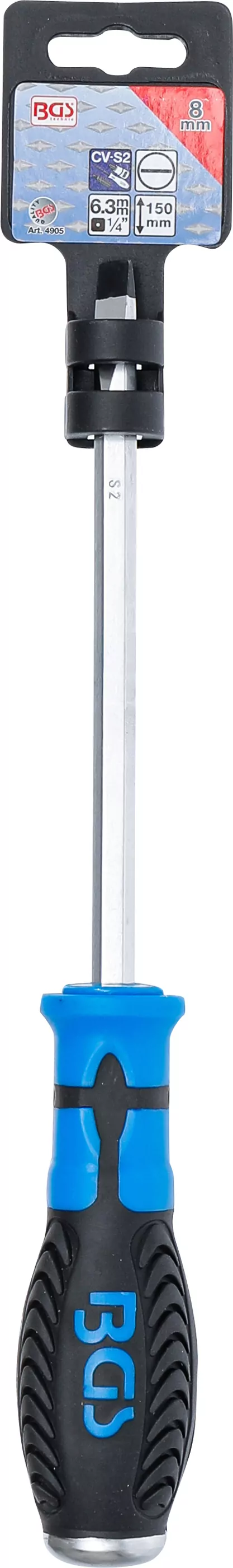 Schraubendreher | Schlitz 8 mm | Klingenlänge 150 mm