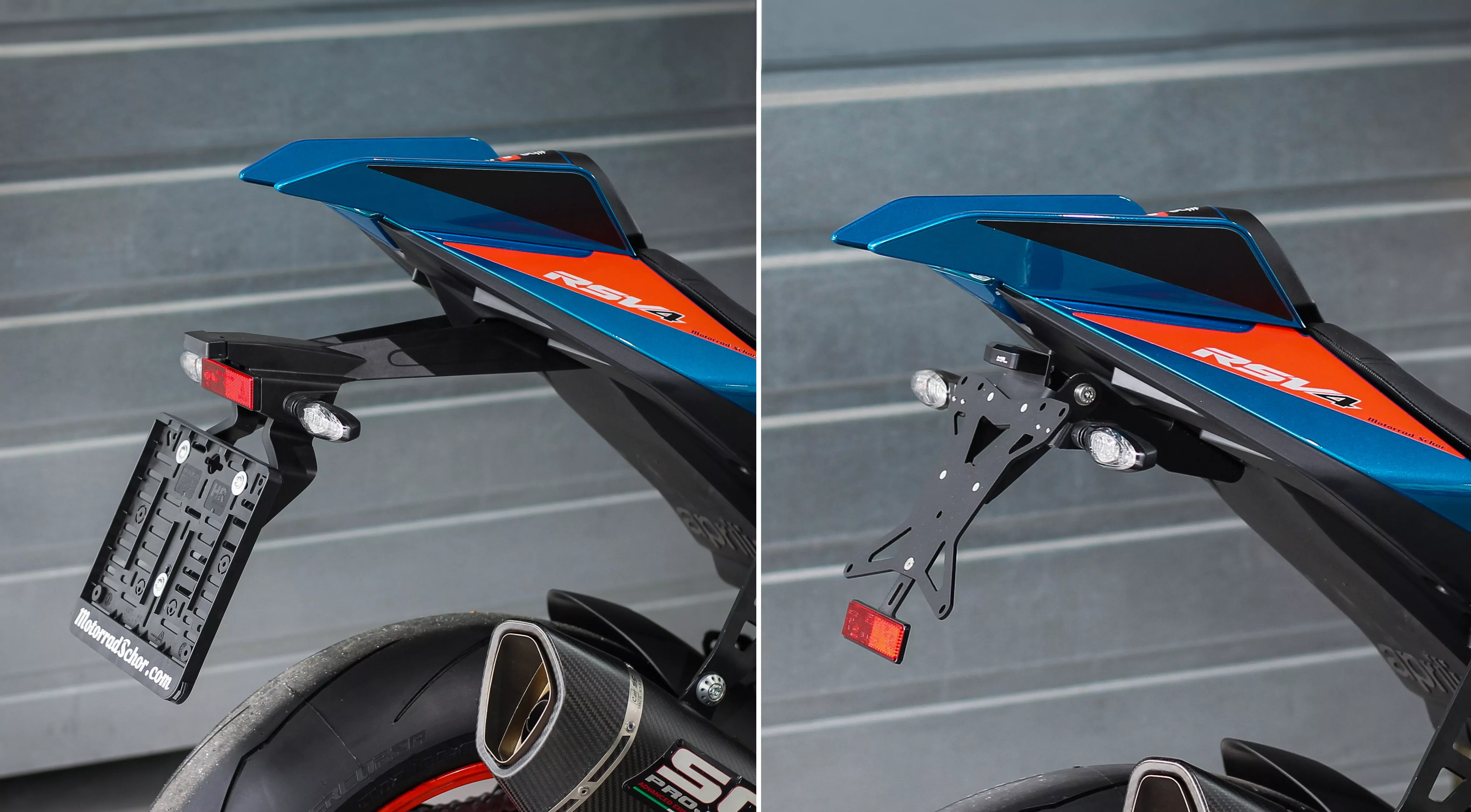 MG Biketec Kennzeichenhalter für Aprilia RSV4 / Factory ab 2025