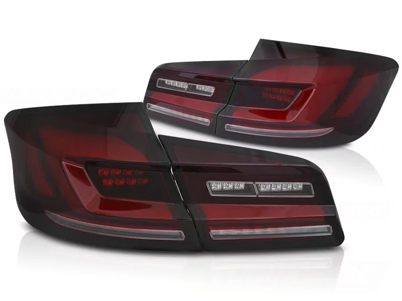 Led Bar Seq Tail Lights Red Smoke Fits Bmw F10 10-16