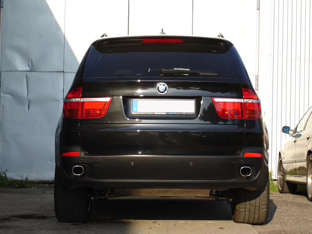 BMW X5 Typ E70 Diesel  Endschalldämpfer quer Ausgang rechts/links - 1x93x79 Typ 71 rechts/links