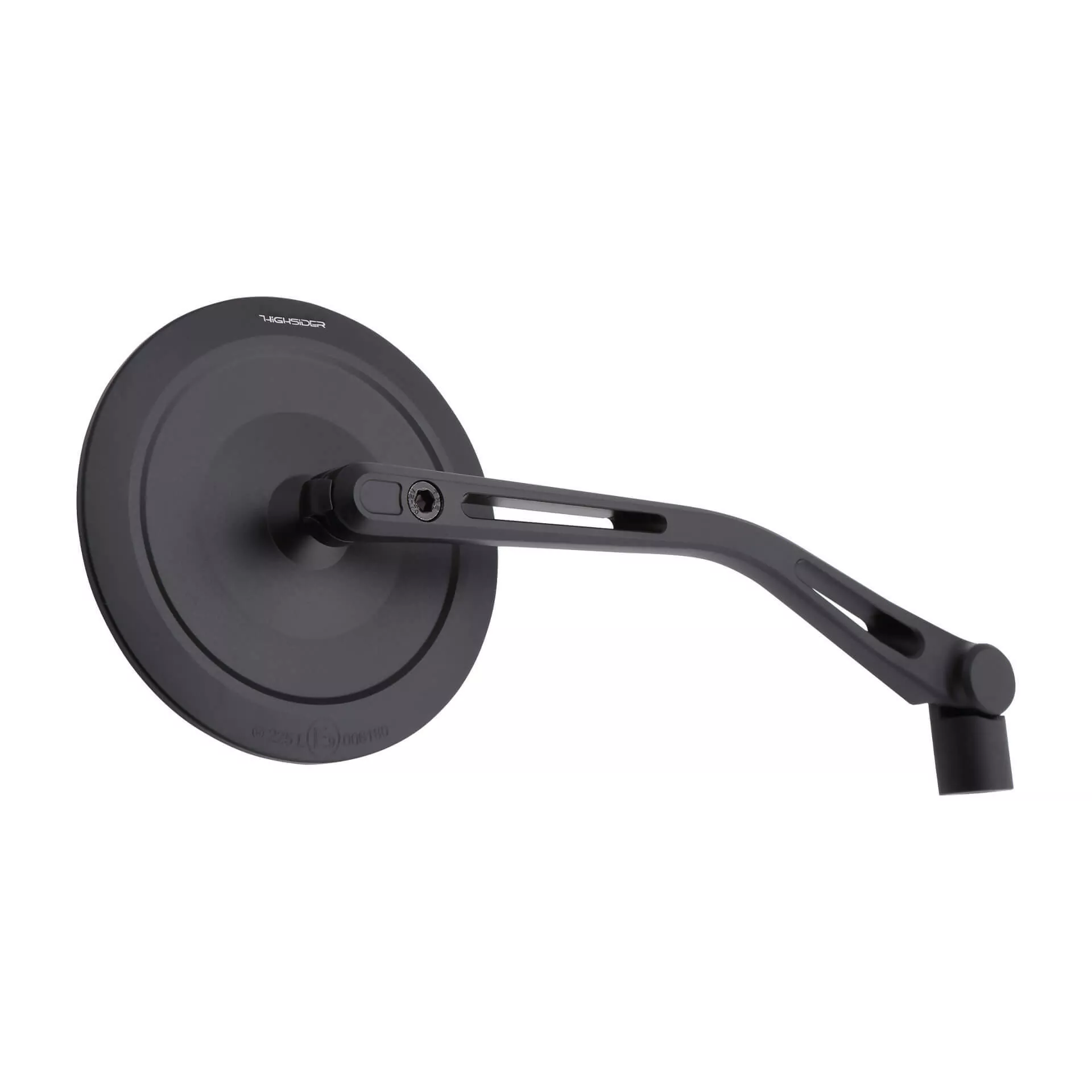 HIGHSIDER pro Montana-Slim, Handlebar Mirrors, Matt-Black (1Pair)