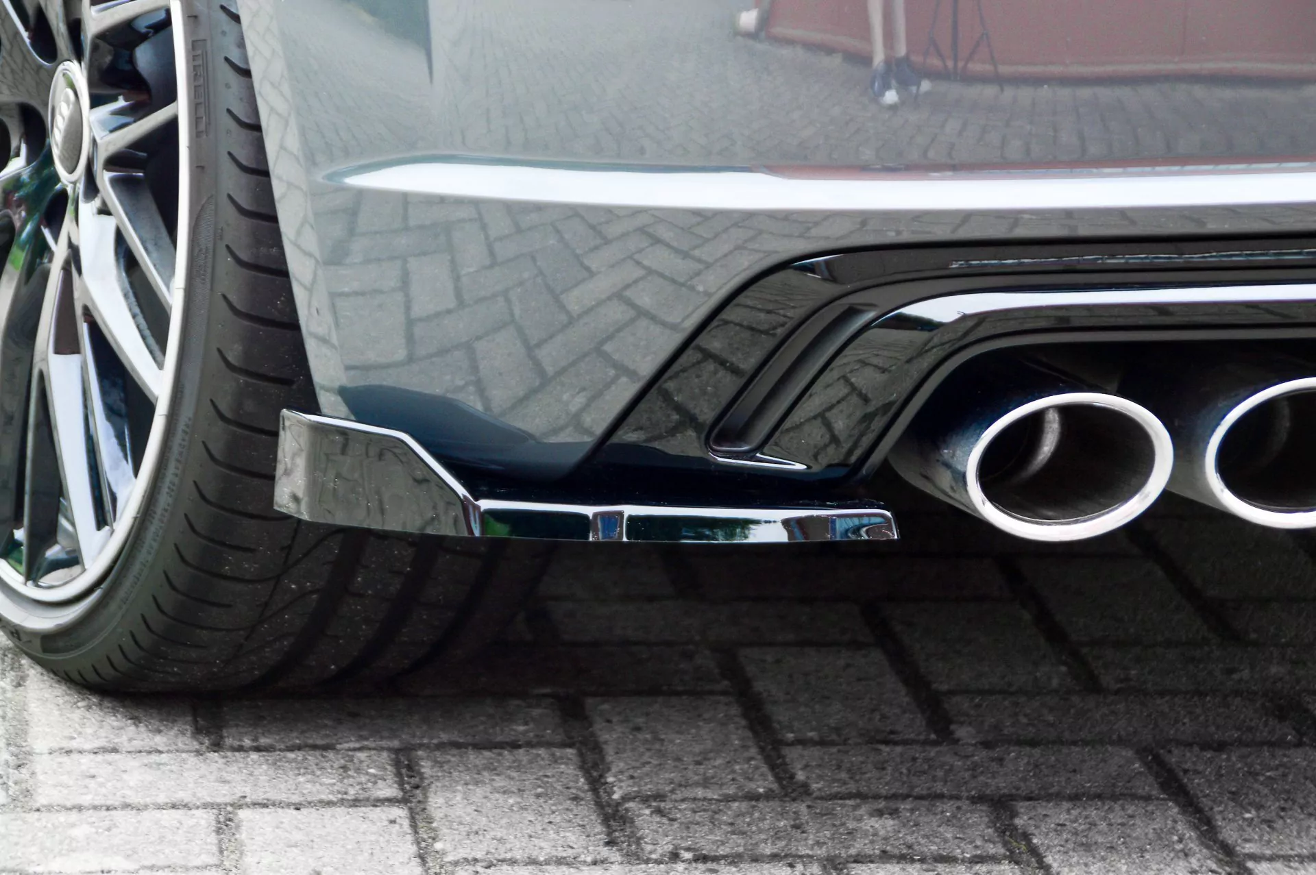 Heckansatz Seitenteile mit Wing für Audi TTS 8S Facelift