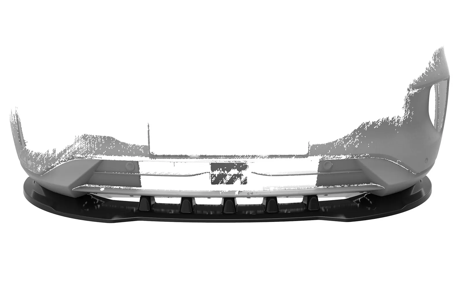 Cup-Spoilerlippe mit ABE für Ford Kuga 3 CSL553 Schwarz Strukturiert