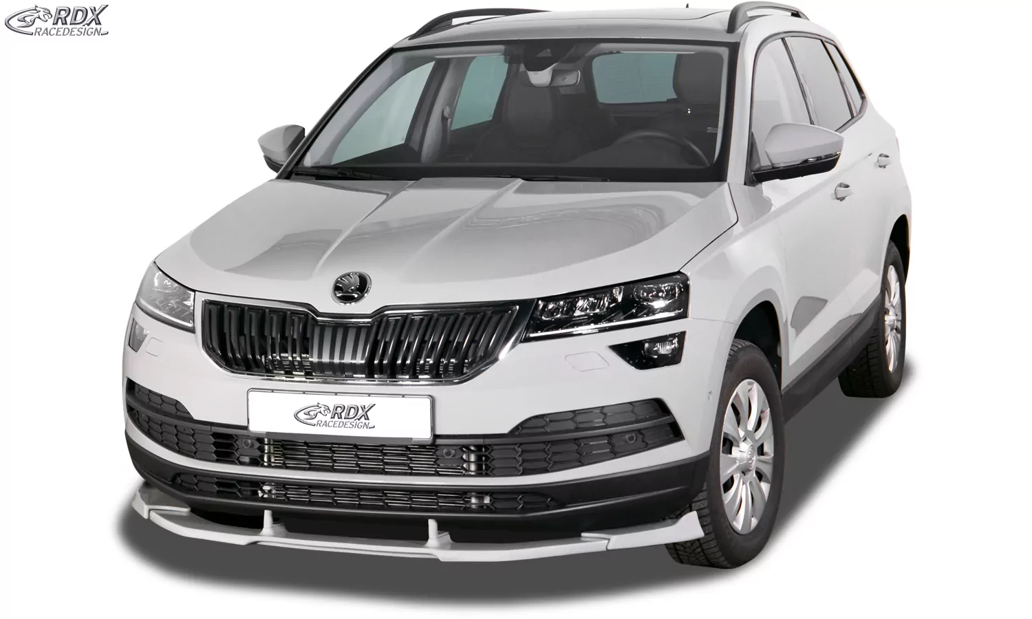 RDX Frontspoiler VARIO-X für SKODA Karoq (NU) 2017+ Frontlippe Front Ansatz Vorne Spoilerlippe