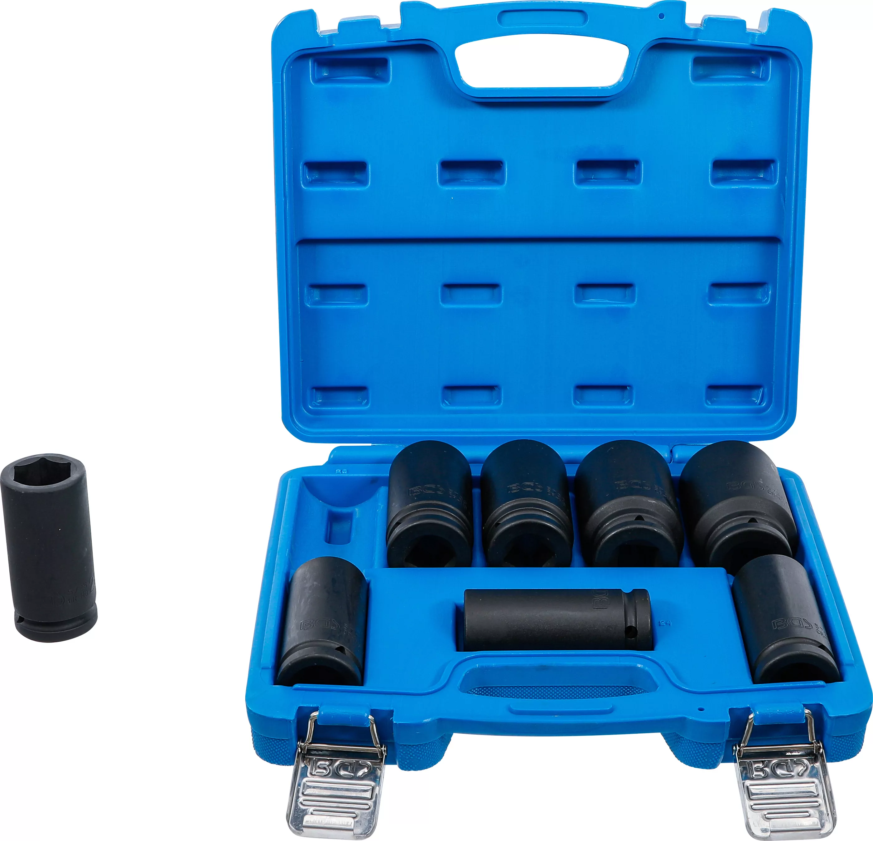 Kraft-Steckschlüssel-Einsatz-Satz, extra tief | Antrieb Innenvierkant 20 mm (3/4") | SW 22 - 38 mm | 8-tlg.