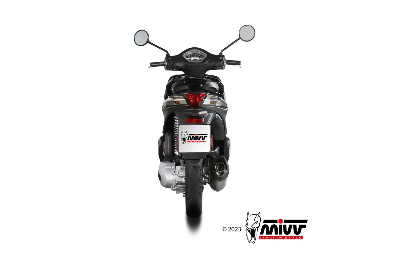 MIVV MOVER Edelstahl Schwarz PIAGGIO LIBERTY 125 19-23