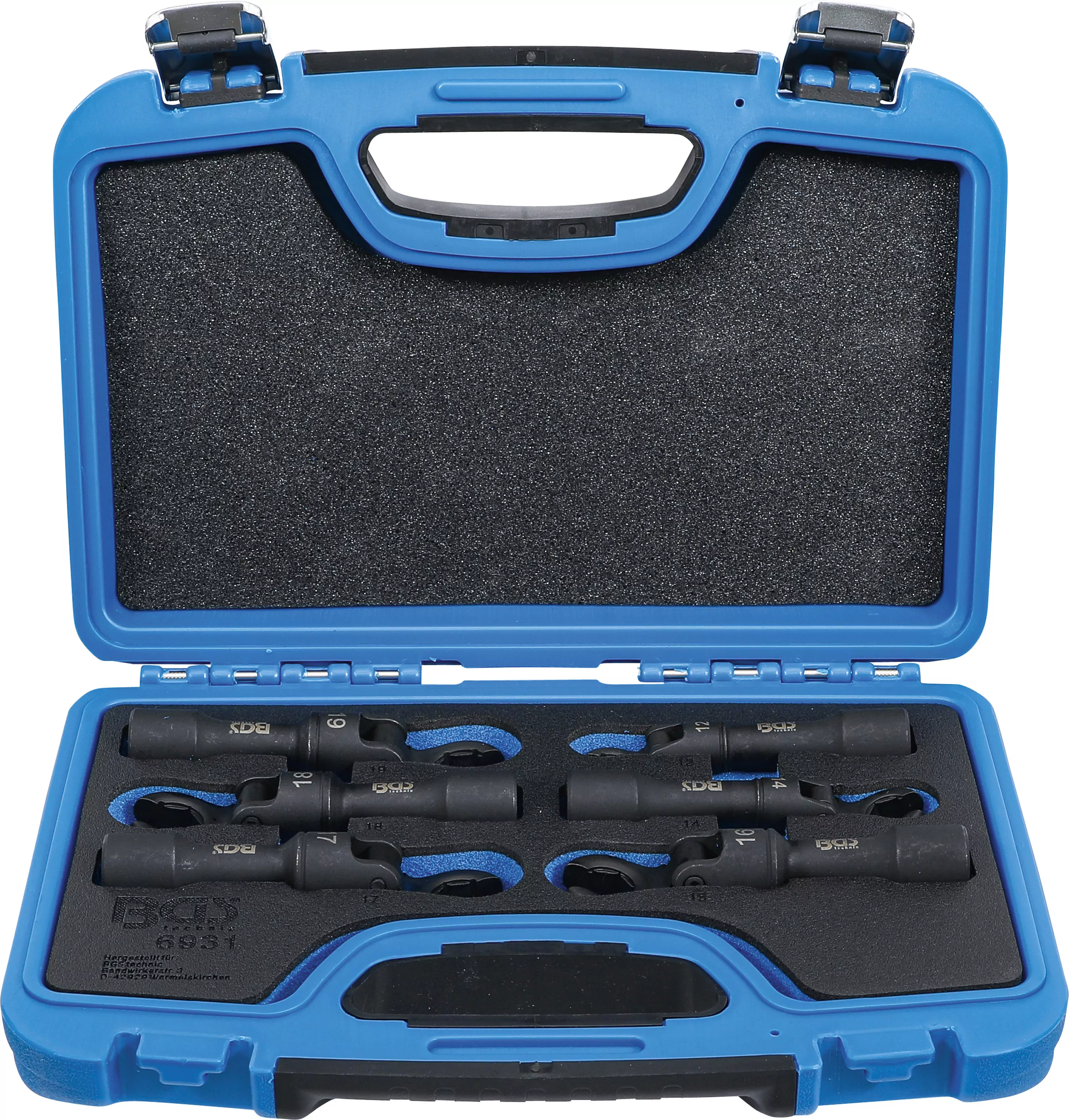 Hahnenfußschlüssel-Satz | Antrieb Innenvierkant 12,5 mm (1/2") | flexibel | 6-tlg.