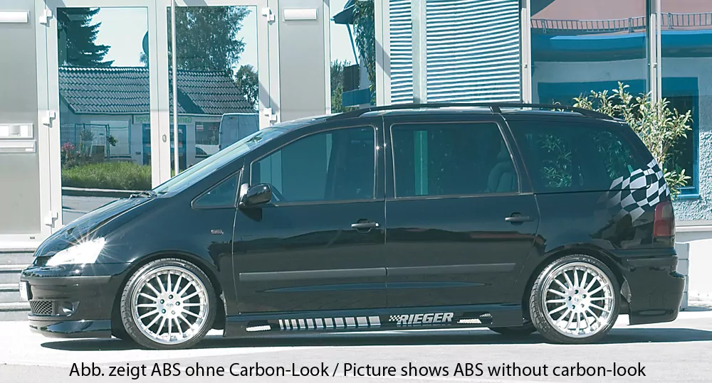 Rieger Seitenschweller rechts  carbon look für Ford Galaxy (WGR) VAN 04.00- (ab Modell 2000)