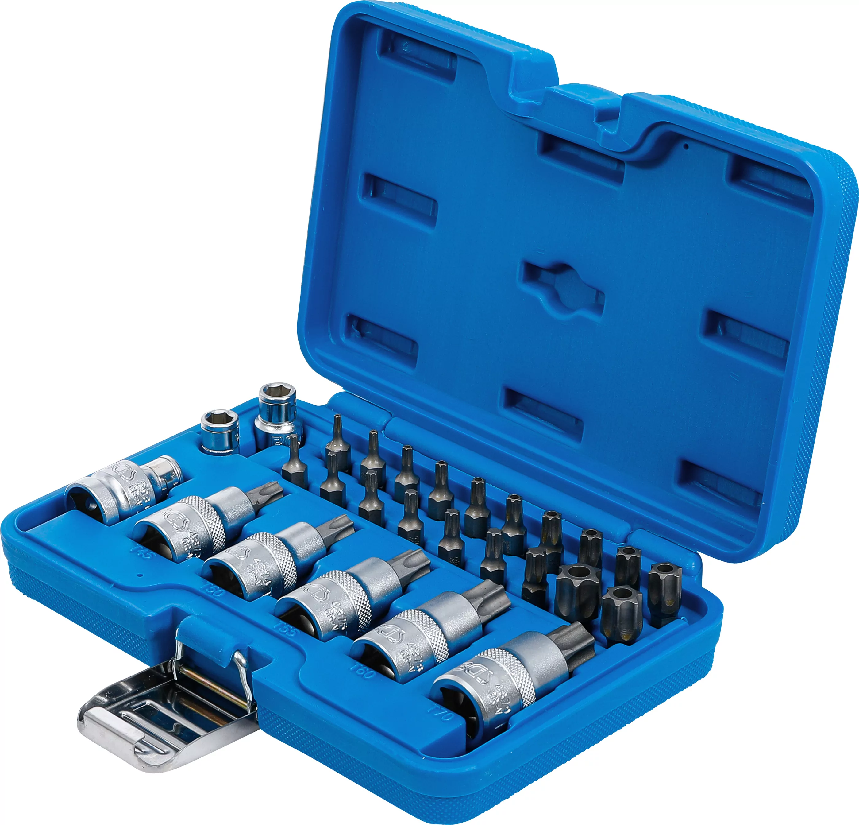 Bit- und Bit-Einsatz-Satz | 12,5 mm (1/2") | T-Profil (für Torx) | 27-tlg.