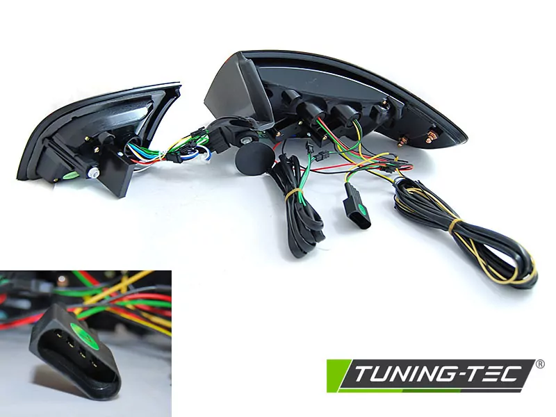 Led Bar Red Tail Lights Smoke Seq Fits Audi A3 8p 5d 03-08