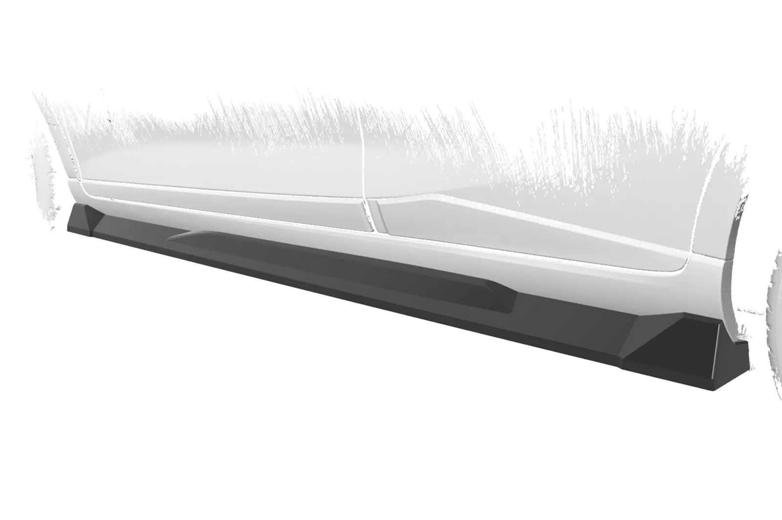 Seitenschweller für Hyundai Bayon SS540 Schwarz Strukturiert